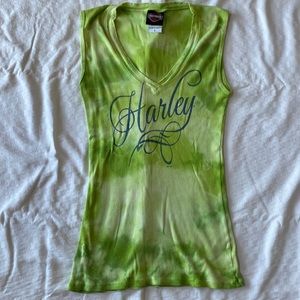 Harley Davidson tie dye tank size L
